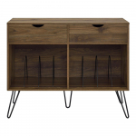 Puiduv&auml;rvi p&auml;hklipuu spooniga kummut plaadim&auml;ngijale 101x81x46 cm Concord &ndash; Novogratz