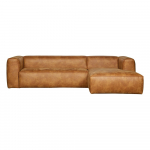 Pruun nurgadiivan taaskasutatud nahast , paremas nurgas Bean - WOOOD