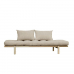 Beež linane diivan 200 cm Pace - Karup Design