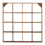 Naturaalset v&auml;rvi taaskasutatud puidust riiul, mis on valmistatud naturaalset v&auml;rvi Tilo - Bloomingville