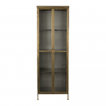 Kuldne metallist vitriinkapp 64x184 cm Gertlush - Dutchbone