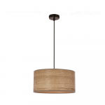 Helepruun rippvalgusti rotangist varjuga &oslash; 30 cm Legno - Candellux Lighting