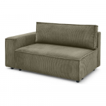 Heleroheline velvetist diivanimoodul, vasak nurk Nihad modular - Bobochic Paris