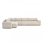 Kreem velvetist nurgadiivan, vasak nurk Nihad modular - Bobochic Paris