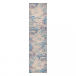 Sinine-lilla pestav koridorivaip taaskasutatud kiududest 60x230 cm Reid - Flair Rugs