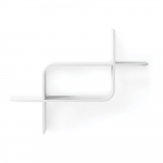 Valge kummipuidust riiul 62 cm Montage - Umbra