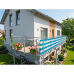 Valge-sinine plastikust r&otilde;dupiirde kate 500x90 cm - Garden Pleasure