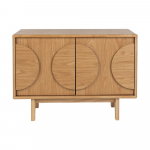Tammepuidust madal kapp 82x58 cm Groove - Zuiver