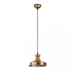 Kuldne rippvalgusti metallist varjuga &oslash; 22 cm Berceste - Opviq lights
