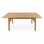 Kokkupandav tammespooniga s&ouml;&ouml;gilaud koos lisaplaadiga 90x180 cm Curved - Woodman