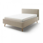 Helepruun polsterdatud &uuml;heinimesevoodi ilma voodip&otilde;hjata 120x200 cm Mattis &ndash; Meise M&ouml;bel