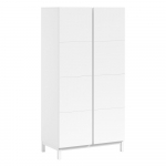 Valge laste riidekapp 99x196x58 cm Eva - Vipack