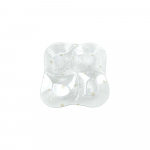 Serveermistaldrik klaasist j&otilde;ulumustriga &oslash; 28,5 cm Frosty Flakes &ndash; Dakls