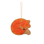 K&auml;sitsi valmistatud tekstiilist j&otilde;ulukaunistus, 8 cm Sleeping Fox &ndash; Sass & Belle