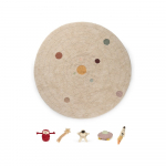 Beež puuvillane laste vaip &oslash;150 cm Solar System &ndash; Lorena Canals