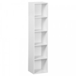 Valge raamaturiiul 30x24x132 cm Cube - Casa Selecci&oacute;n