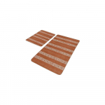 Pruunid sametist vannitoamatid 2tk komplektis 60x100 cm - Mila Home