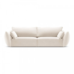 Beež sametist diivan 208 cm Vanda - Mazzini Sofas