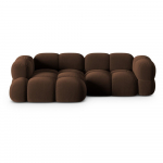 Tumepruun sametist nurgadiivan (vasak nurk/laiendiga) Loretto &ndash; Cosmopolitan Design