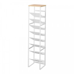 Valge metallist veiniriiul, pudelite arv 16, 20x88,5x19 cm Tower - YAMAZAKI