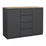 Tumehall kummut 121x91x50 cm Naia - Tvilum
