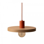 Metallist ripplamp telliskivi v&auml;rvi, &oslash; 30 cm Ori - Micadoni