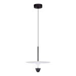 Matt must alumiiniumist LED-rippvalgusti &oslash; 34 cm Topio - Nova Luce