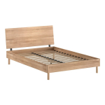 Tammepuidust kaheinimesevoodi liistudest raamiga 140x200 cm naturaalses v&auml;rvitoonis Forrest - Vipack