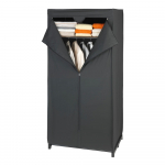 Mustast kangast riidekapp 75x160 cm Deep - Wenko