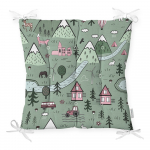 Puuvillasegust Village istmepadi, 40 x 40 cm - Minimalist Cushion Covers