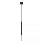 Must-h&otilde;bedane metallist rippvalgusti Asarot - Sollux