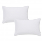 2 valge puuvillase satiinist padjap&uuml;&uuml;ru Standard, 50 x 75 cm Cotton Sateen - Bianca