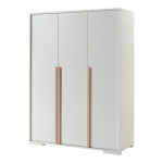 Valge laste riidekapp 146x195 cm London - Vipack