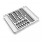 Hall-valge plastikust sorteerija sahtlile 58,5 x 41,5 cm - Addis
