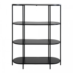 Must raamaturiiul 36x111 cm Vita - House Nordic