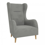 Helehall sametist tugitool Carole - Ropez