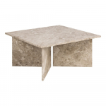Beež marmorist diivanilaud 90x90 cm Vega - Actona