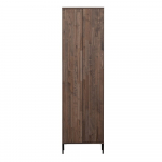 Pruun saarepuust riidekapp 60x210 cm Gravure &ndash; WOOOD