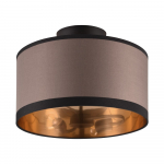 Must-pruun laevalgusti &oslash; 30 cm Davos - Reality