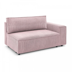 Heleroosa velvetist diivanimoodul, parem nurk Nihad modular - Bobochic Paris