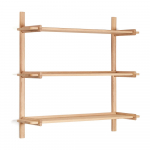 Tammepuidust moodulriiul naturaalses v&auml;rvitoonis 110x98 cm Sitra - Kave Home