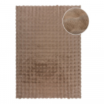 Pruun s&uuml;nteetiline karusnahk vaip 160x230 cm Waffle Faux Fur - Flair Rugs
