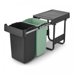 Tumehall-m&uuml;ndiv&auml;rvi integreeritav plastikust pr&uuml;gikast j&auml;&auml;tmete sorteerimise jaoks 30 l Sort&Go - Brabantia