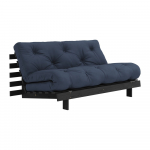 Tumesinine diivanvoodi 160 cm Roots Black Night - Karup Design