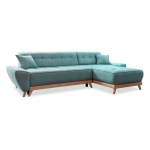 T&uuml;rkiissinine nurgadiivanvoodi (muutuv) Dazzling Daisy - Miuform