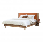 Oranž kaheinimesevoodi 140x190 cm Lior - Bobochic Paris