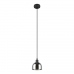 Must-h&otilde;bedane rippvalgusti klaasist varjuga &oslash; 12 cm Molly - Reality