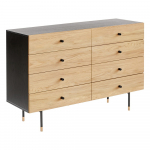 Must tammespooniga madal kummut 130x87 cm Jugend - Woodman