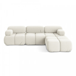 Valge sametne moodul diivan Lokua - Makamii