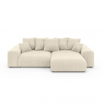 Kreem velvetist panipaigaga nurgadiivanvoodi (muutuv) Luma &ndash; Ropez